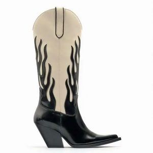 Zara Flame Cowboy boots